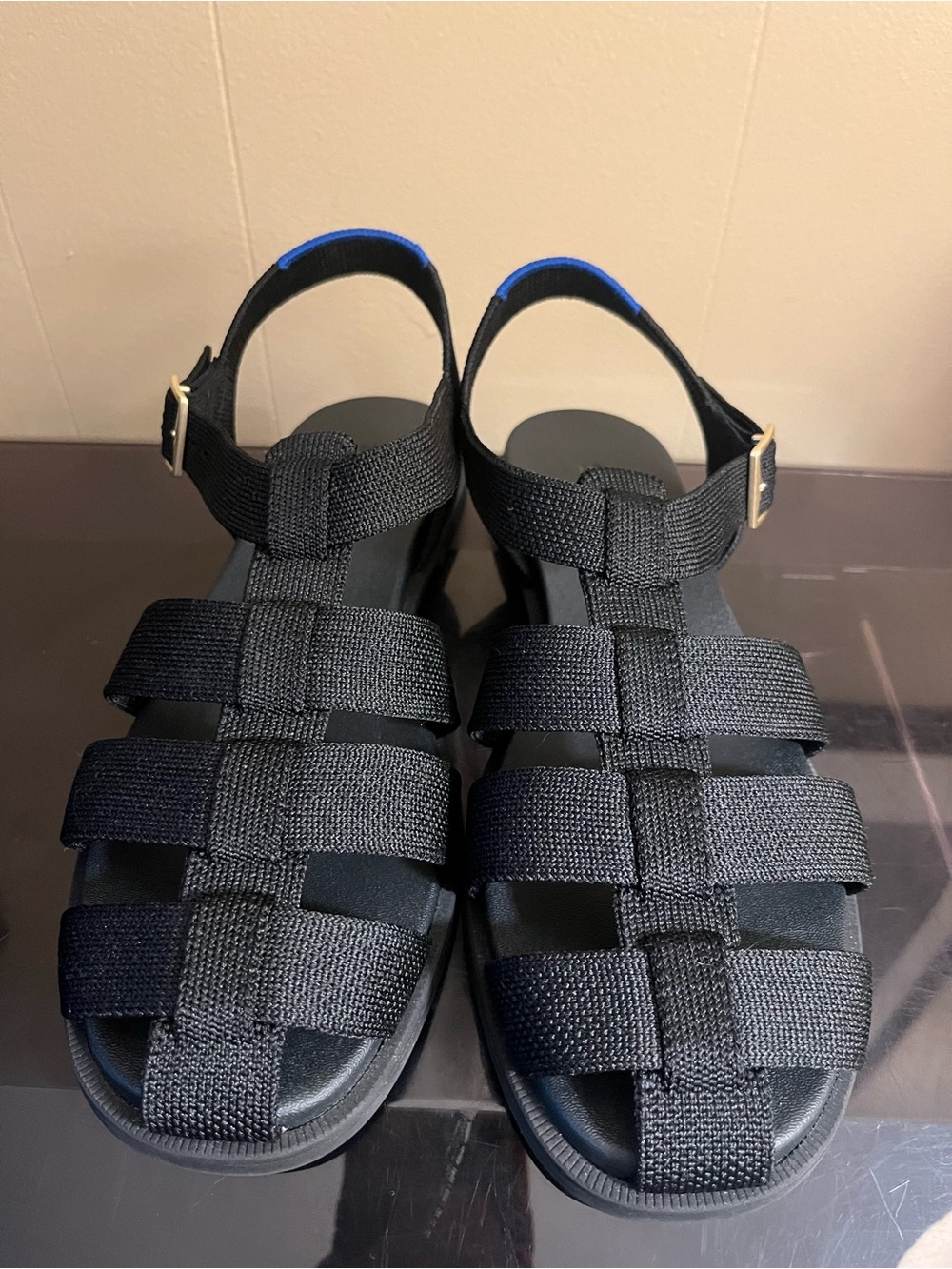 Rothy’s Fisherman Sandal, Black, 8 1/2
